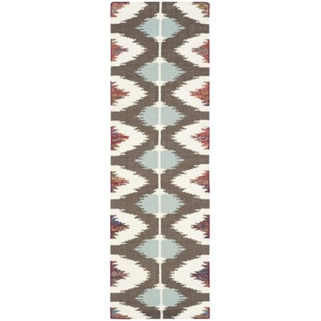 Safavieh Dhurries Hand Woven Flat Weave Rectangle Rug- Multi- 2 ft. 6 in. x 8 ft. DHU647A-28